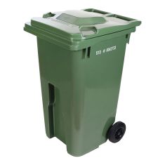 Bac sur roues à prise européenne, 240 l, vert