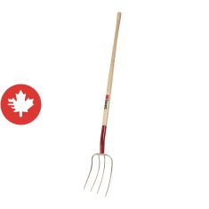 Fertilizer Fork 13" - 4 Teeth - Hardwookk Handle 48"