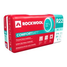 R22 Rockwool ComfortBatt Wool - 15 1/4" x 47" x 5 1/2" - 39.8 sq. ft