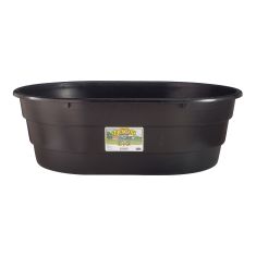 Bac de pâturage pour bétail Duraflex, noir, 75 gal, 48,375"L x 18,25"H x 33"P