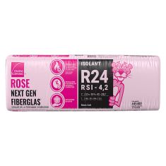 R-24 Pink Next Gen Fiberglas Insulation - 14 3/4" x 47" x 5 1/2" - Covers 33.7 sq. ft
