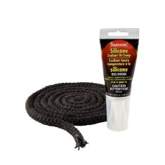 Trousse de joint de remplacement en fibre de verre, Noir, 3/4" x 7'