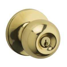 Knob - Regina - Outdoor - Entry - Polished Brass