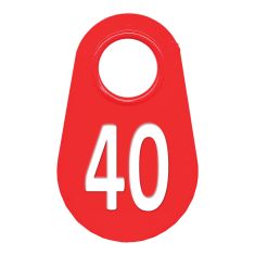 Étiquette d'identification pour le cou #40