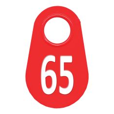 Étiquette d'identification pour le cou #65