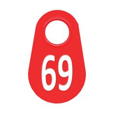 Étiquette d'identification pour le cou #69