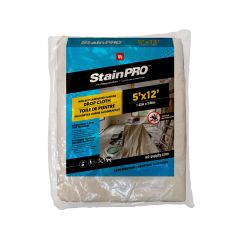 Toile de peintre, Canevas laminé antidérapant, crème, 5’ x 12’