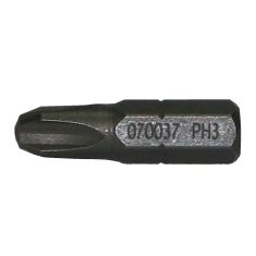 Embout de tournevis Phillips, #3 x 1"