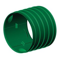 Exterior Drainage Coupler - 6" - Green