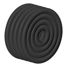 Filter tubing - Perforated - Black - 4" x 45 m