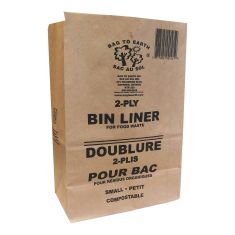 Paper liner for kitchen bin