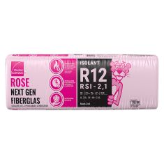 R-12 Pink Next Gen Fiberglas Insulation - 15" x 47" x 3 1/2" - Covers 97.9 sq. ft