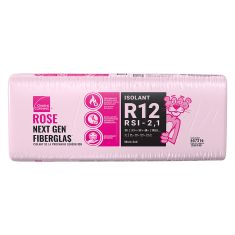 R-12 Pink Next Gen Fiberglas Insulation - 23" x 48" x 3 1/2" - Covers 153.3 sq. ft
