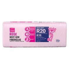 R-20 Pink Next Gen Fiberglas Insulation - 23" x 47" x 6" - Covers 120.1 sq. ft