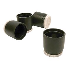 FUSION FELTAC Plastic Tips - Black - 3/4" - 4/Pkg