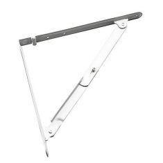 Folding Shelf Bracket - White - 27 mm x 300 mm