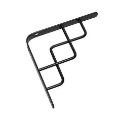 Decorative Shelf Bracket - Black - 20 mm x 8"