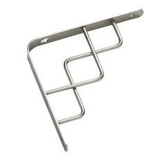Decorative Shelf Bracket - Brushed nickel - 20 mm x 8"