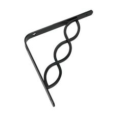 Decorative Shelf Bracket - Matte black - 20 mm x 8"