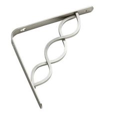 Decorative Shelf Bracket - Brushed nickel - 20 mm x 8"