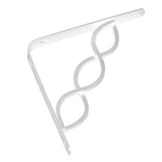 Support à tablette décoratif, blanc, 20 mm x 8"