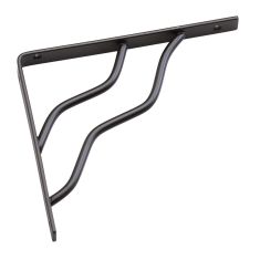 Decorative Shelf Bracket - Black - 20 mm x 8"