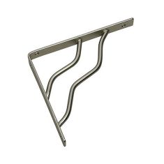 Decorative Shelf Bracket - Brushed nickel - 20 mm x 8"