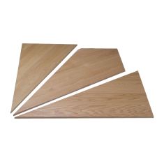 Hardwood Corner Step - 1 1/16" x 48" - Oak - Right