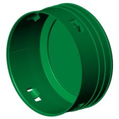 Exterior End Cap with Clip - 6" - Green