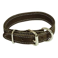 Collier simple, noir, 1" x 20"