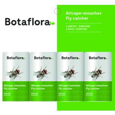 Attrape-mouches parfumé BOTAFLORA, 4 unités