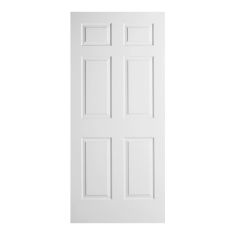 Interior Door With 6 Panels - White - 1 3/8" x 32" x 80"