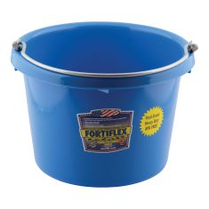 Grand seau à dos plat Fortiflex, bleu, 7,5 l, 10" x 8"