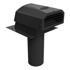 Clapet d'évacuation mural VMAX-AF, 4", noir