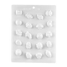 Moule à bonbons, blanc, assorties, 20/pqt