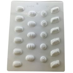 Moule à bonbons, blanc, assorties, 22/pqt