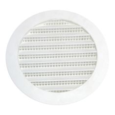 Plastic Round Mini Louver - 2" - White
