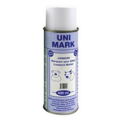 Marqueur Unimark, bleu, aérosol, 400 ml