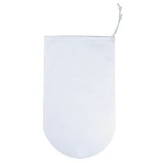 Sac avec cordon pour filtrer, blanc, 8" x 17"