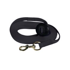 Longe en nylon, noir, 1" x 25'