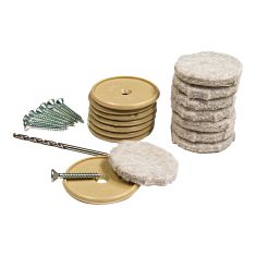 Coussinets de feutre beiges ECO FELTAC − À clouer