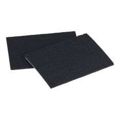 ECO FELTAC - Beige Cut-out Sheet Felt Pads - Black - 4 1/2" x 6" - 2/Pkg