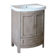 Vanity and Sink - Bellina - Grey - 2 Doors/1 Drawer - 24" x 34"