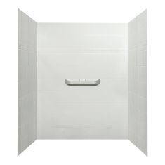 Shower Wall - Supreme - 48" - 3-piece - Acrylic - White