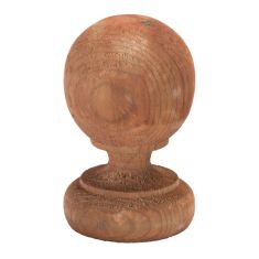 Brown Treated Wood Canadian Ball - 4" x 4" x 6"