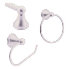 Accessoires de salle de bain preston, nickel brossé