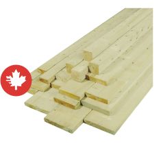 2" x 2" x 12' Épinette Sec