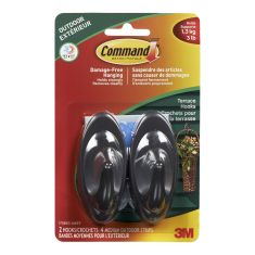 Command Medium Terrace Hooks with All Weather Strips