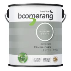 Boomerang Recycled Paint - Velvet Finish - Pearl Grey - 3.78 l