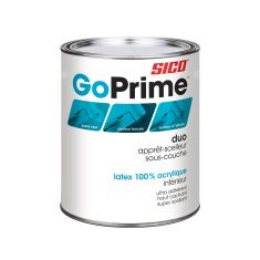 GoPrime Primer-Sealer Undercoater - Duo - 100% Acrylic Latex - Interior - White - 946 ml